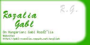 rozalia gabl business card